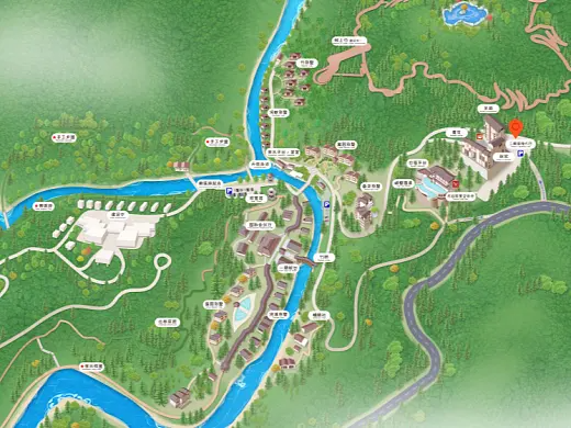 永州结合景区手绘地图智慧导览和720全景技术，可以让景区更加“动”起来，为游客提供更加身临其境的导览体验。